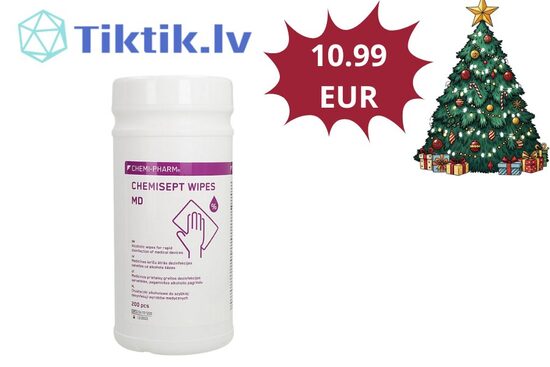 Dezinfekcijas salvetes Chemisept wipes MD N200